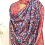 Peacock Blue Modal Silk Kani Dupatta