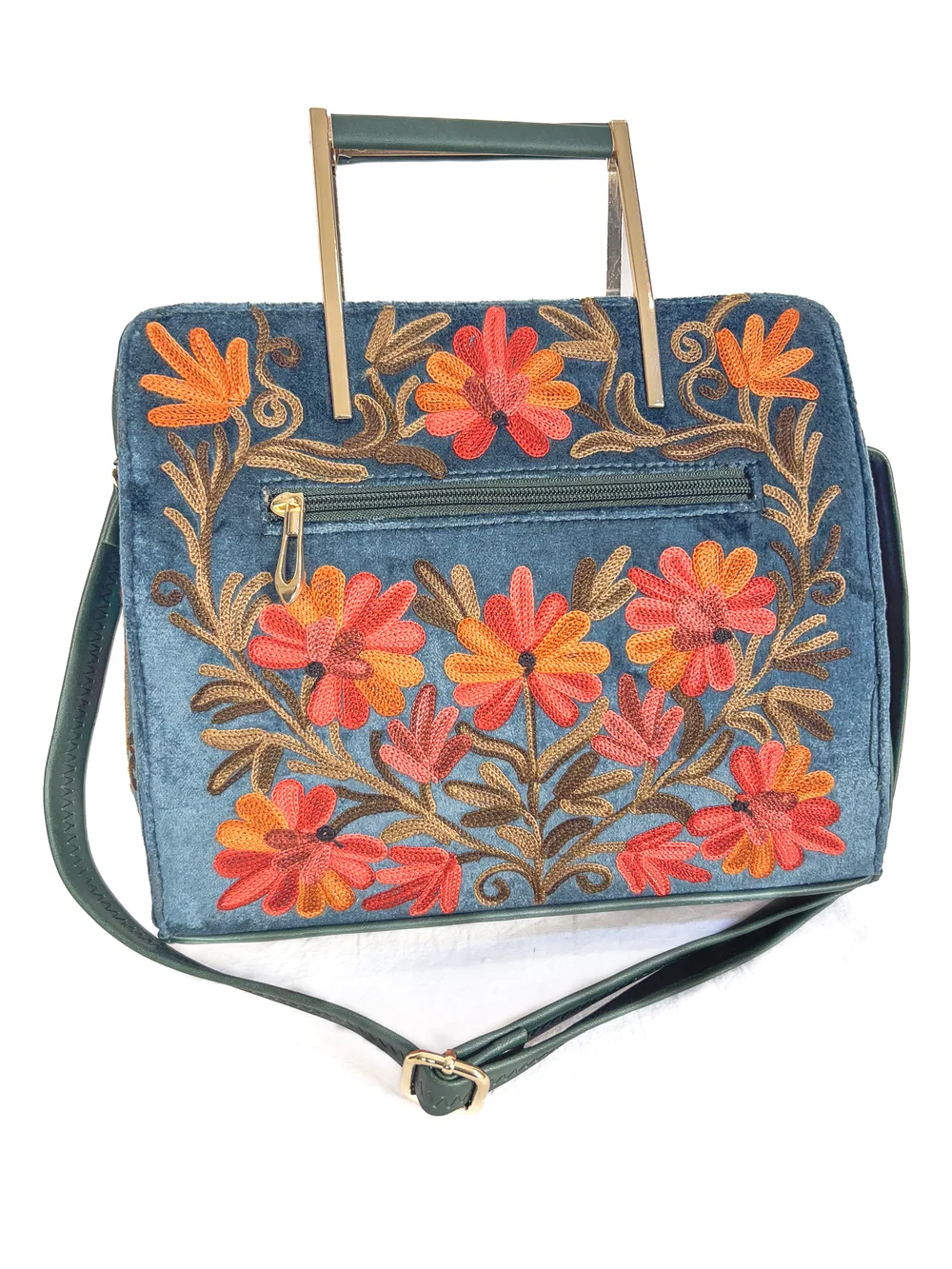 GOLD Zardosi Metal Box clutch Sling bag Zardosi embroidered, Bag purse,  zardozi Hand Work Handbag Women's