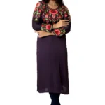Kashmiri Kurti with Floral Aari Embroidery