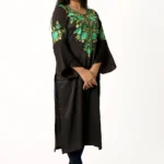 Kashmiri Kurti with Cut Sleeves and Floral Aari Embroidery