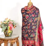 Black Modal Silk Kani Dupatta