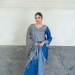 Monga Cotton Kashmiri Suit with Gulab Jaal Embroidered Dupatta