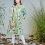 Overcoat with Green Tones Kashmiri Embroidery