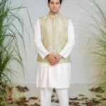 Men Nehru Jacket with Kashmiri Aari Embroidery